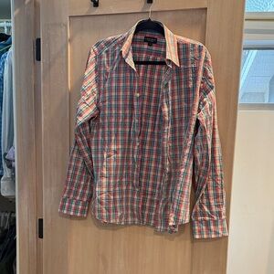 Stylish Plaid Button-Down Shirt for Men